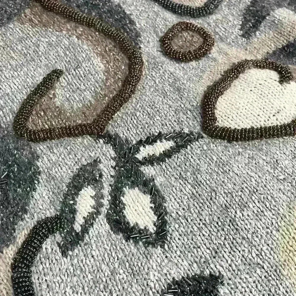 I.B. Diffusion Vintage Beaded Crewneck Sweater - Picture 5 of 7